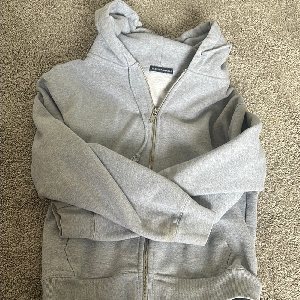 Brandy Melville John Galt Grey Christy Hoodie